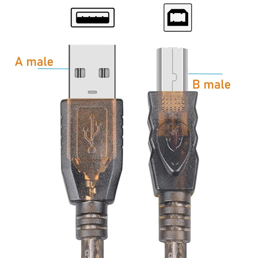 USB 2.0 Printer Cable Type A Male to B Male Active Extension 10m 15m 20m Scanner — image 3
