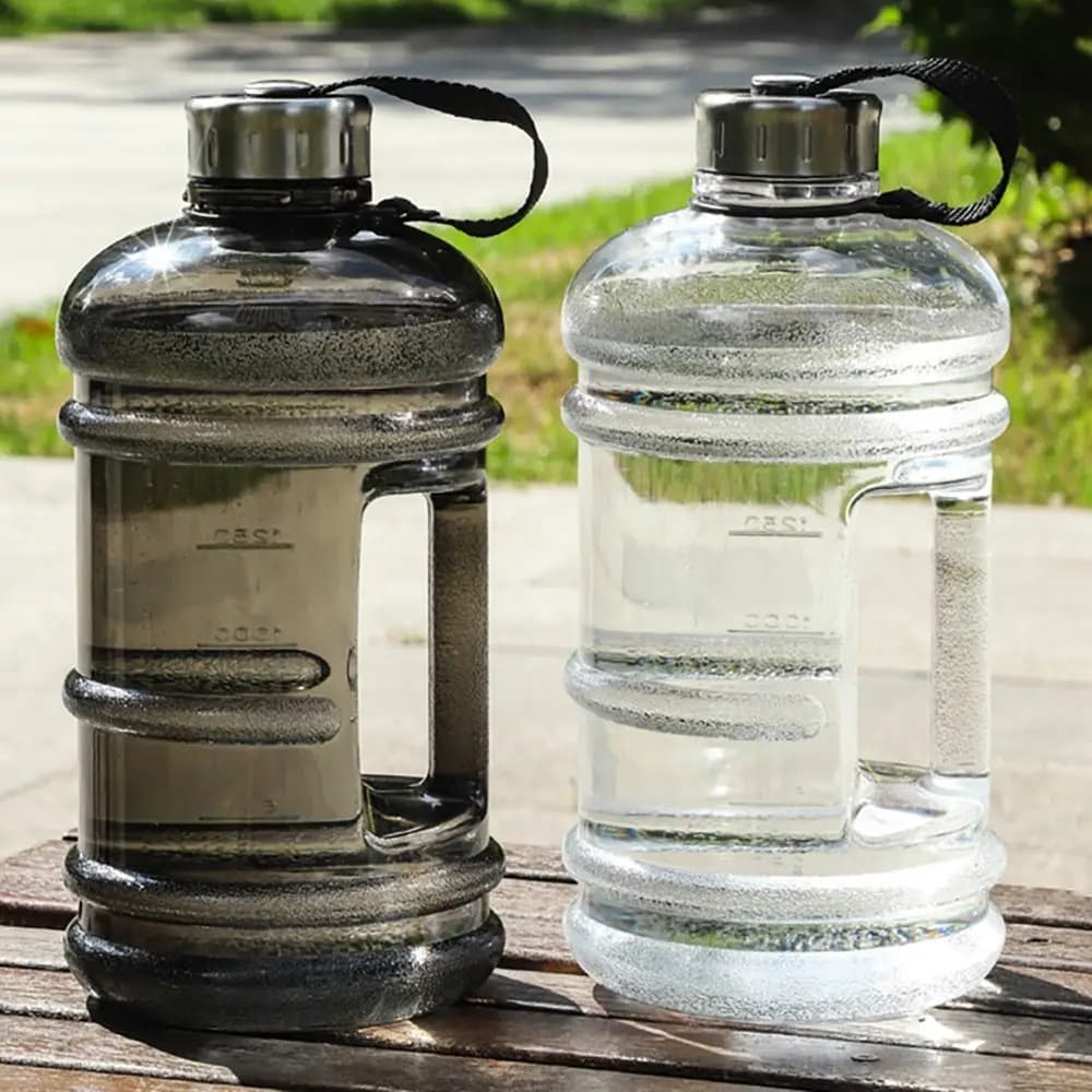 2L Sports Water Bottle with Handle PETG Gym Workout Shaker Training Bottle — image 3