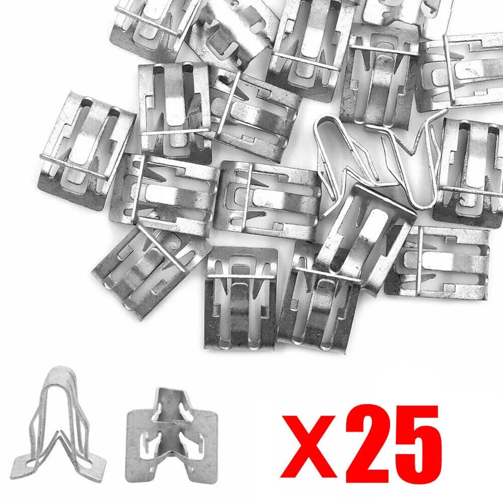 Metal Retainer Clip Universal Car Front Console Dash Dashboard Trim New 25Pcs UK — image 5