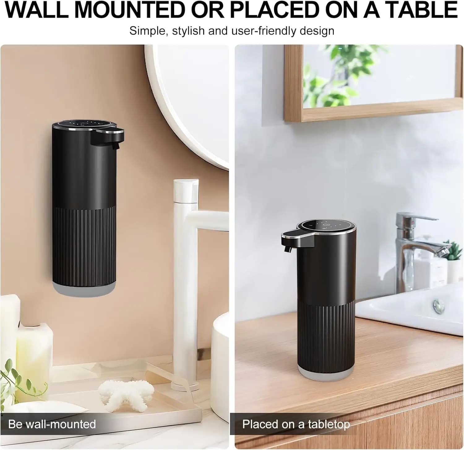 Automatic Soap Dispenser 350ml Wall Mounted Electric Foam Liquid IPX5 — image 3