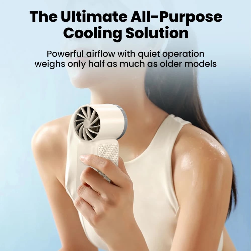 Portable Handheld Mini Fan 3 Speed Foldable Desk Fan USB Rechargeable Small — image 5