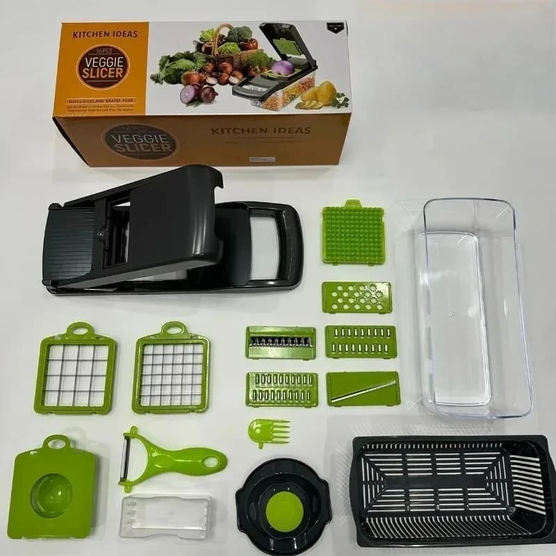 16-in-1 Multifunctional Vegetable Cutting Slicer Kitchen Shredder — image 4