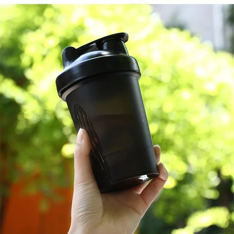 400ml Protein Shaker Bottle with Stainless Ball BPA Free Leakproof Plastic — image 10