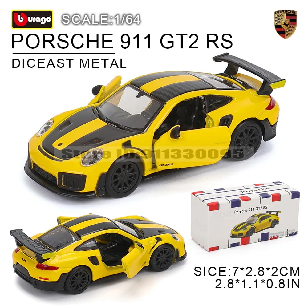 1:64 Die-Cast Car Model Collection Toy Bburago Golf 2017 2020 Gift for Boys Kids — image 12