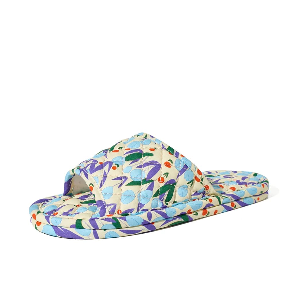 Women's Floral House Slippers Soft Cotton Anti-Slip Indoor Bedroom Summer Footwear — image 9