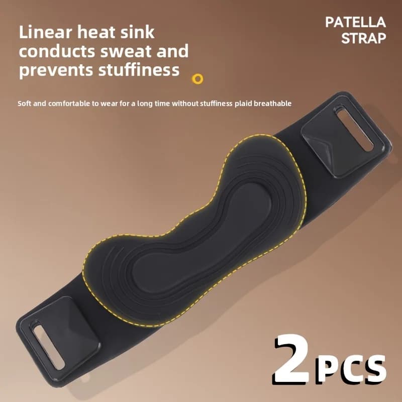 Knee Braces Non-Slip Running Patella Tendon Support Strap New 2pcs Straps Sweat — image 2