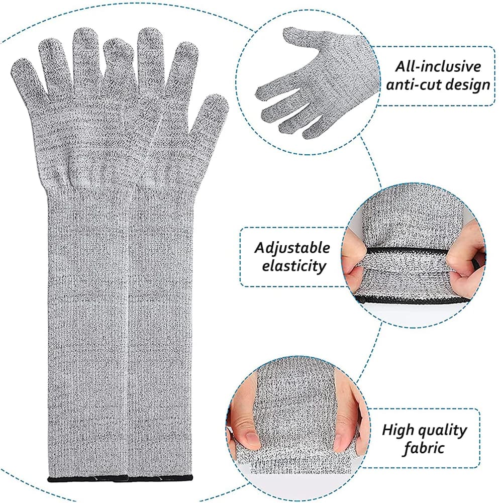 Cut Resistant Arm Sleeve Level 5 HPPE Breathable Food Grade 1 Pc — image 5