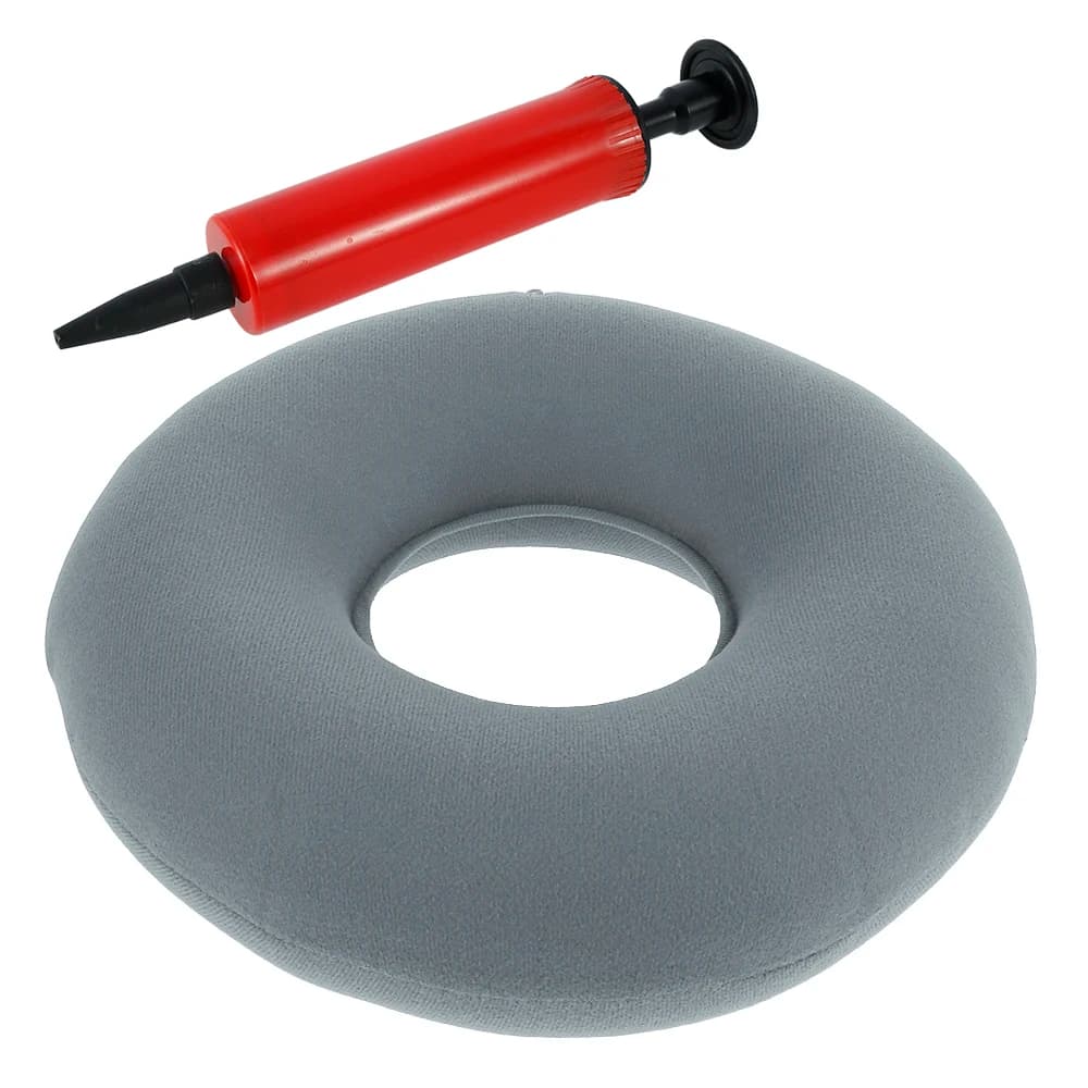 Inflatable Donut Seat Cushion Ring Pillow for Tailbone Pain Relief Office Chair — image 9