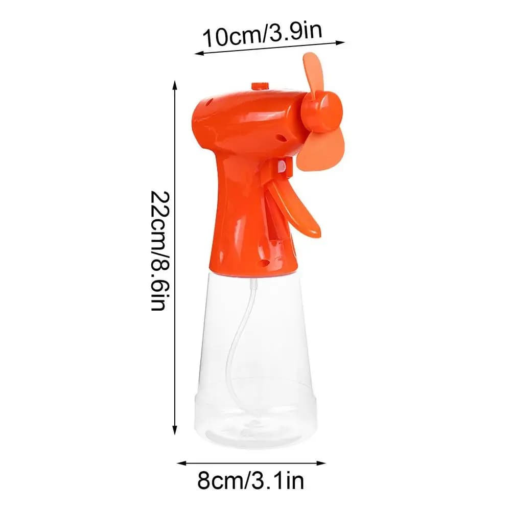 Portable Fan with Mist Water Spray Cooling Fan Battery Operated Personal — image 7