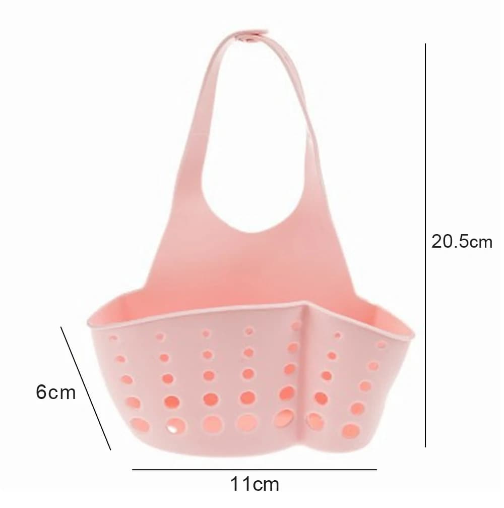 Kitchen Sink Drain Basket Storage Holder Soap Sponge Shelf Adjustable — image 16