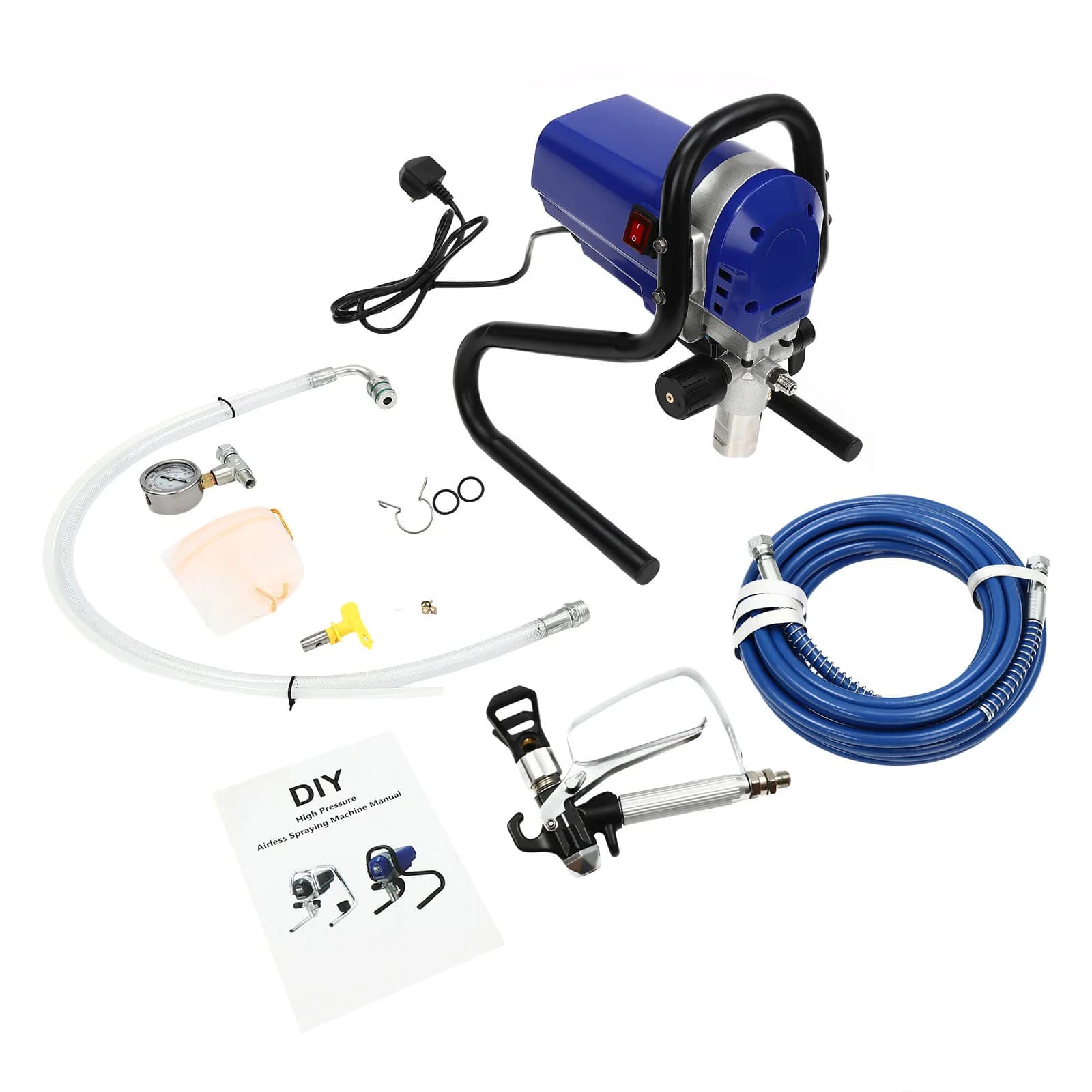Airless Paint Sprayer Emulsion Fence Shed DIY Adjustable Spray Blue NEW Sprayers — image 3