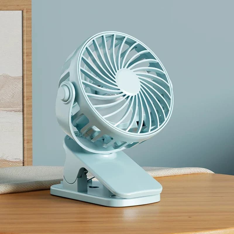 720° Rotatable Clip Fan Portable Mini Cooler USB Rechargeable New Built Night UK — image 8