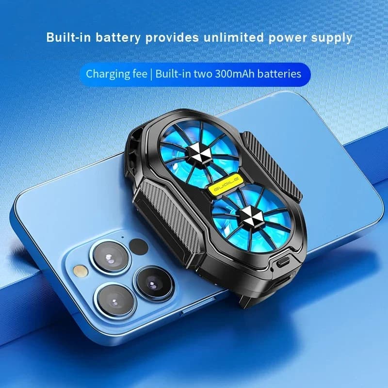 Mobile Phone Cooler Dual Fan New FS01 Cools 10 Seconds Wireless Battery 2025 For — image 3
