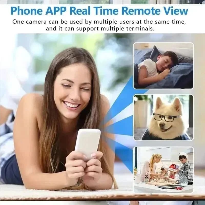 WiFi Camera Remote Monitoring Wireless Security Night Vision Network New Small U — image 6