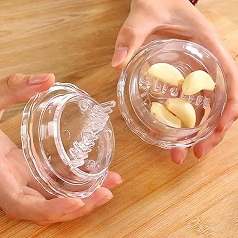 Garlic Presser Mincer Twist Crusher Manual Plastic Kitchen Gadget — image 2