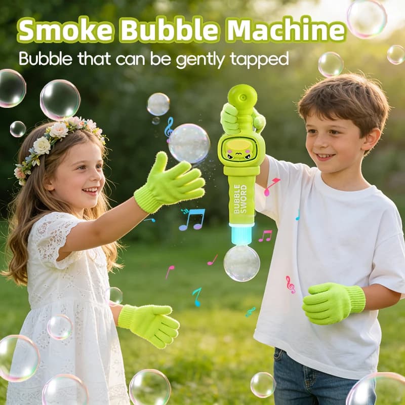 Bubble Machine Fog Magic Wand Cute Animal Smoke Colourful Light Toy — image 2