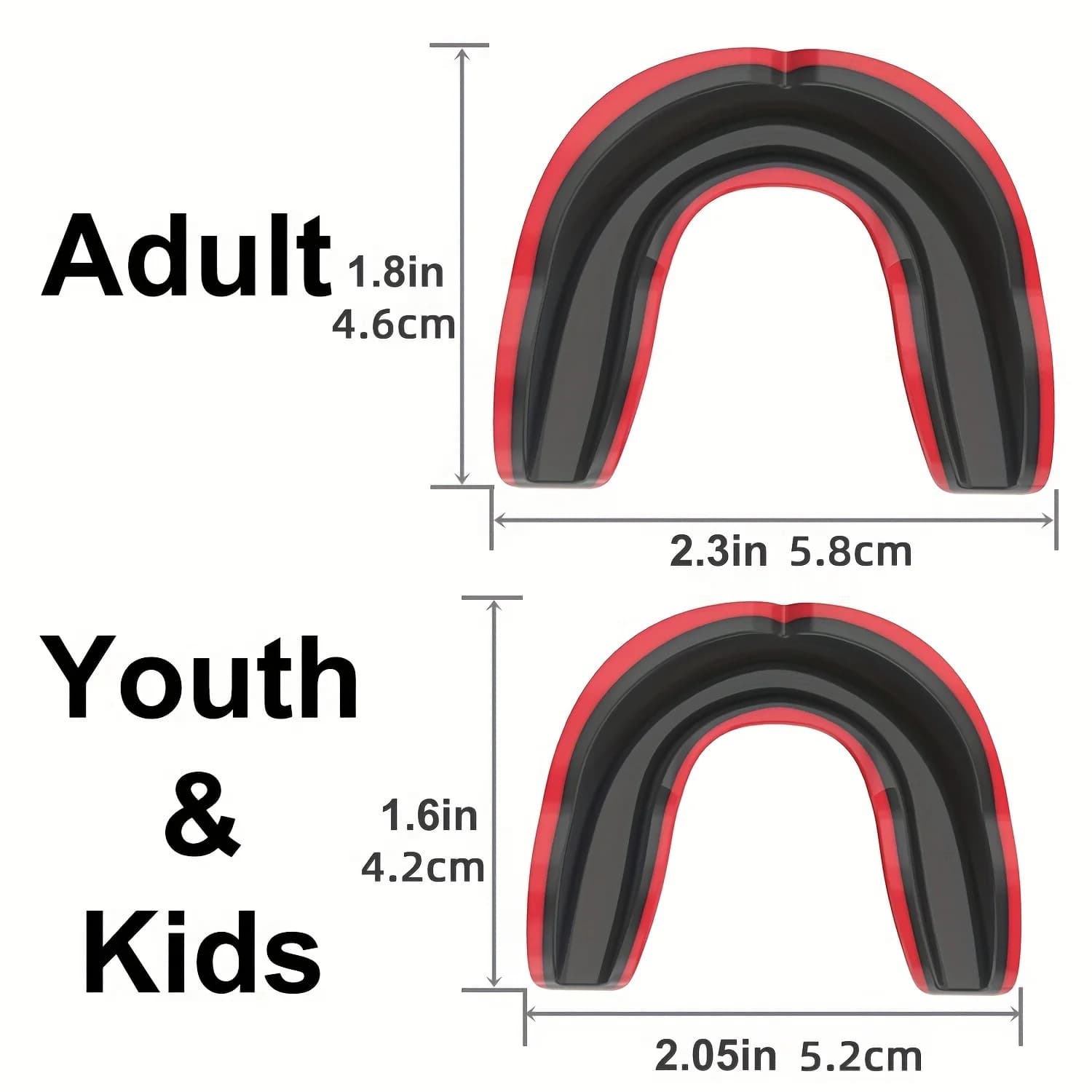 Sports Mouthguard Large Size 2 Adult Football Basketball Hockey Boxing Size2 for — image 2