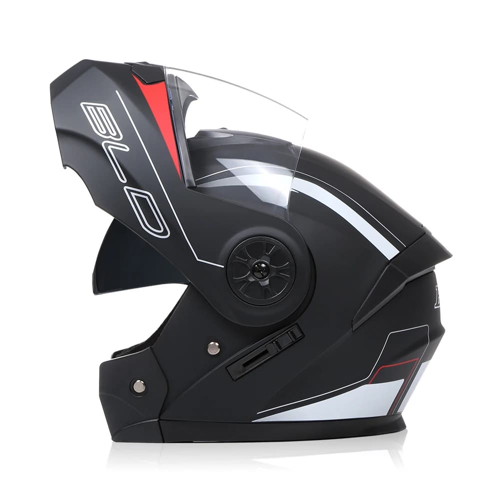 Flip Up Modular Full Face Motorcycle Helmet with Removable Liner — image 7