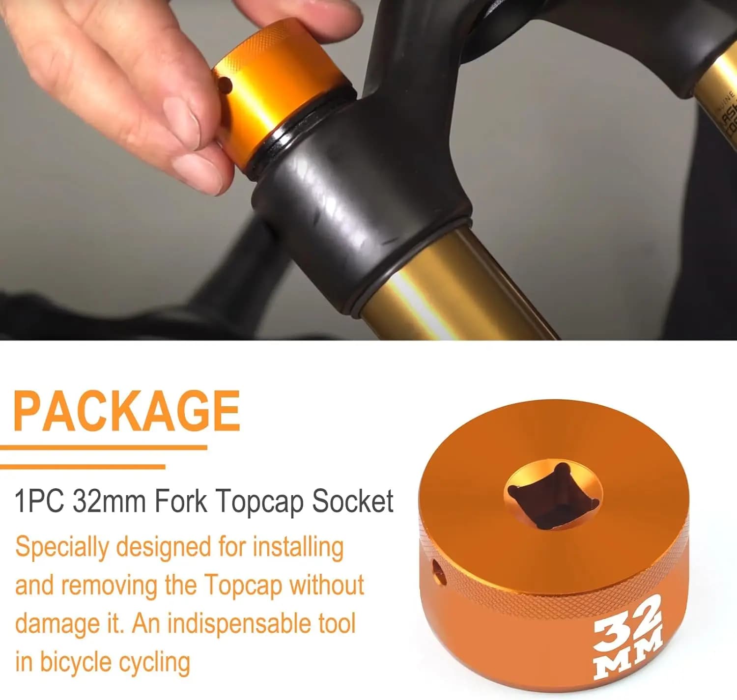 32mm Bike Fork Topcap Socket Tool Fox 36 38 40 3/8 Ratchet New Compatible Series — image 6