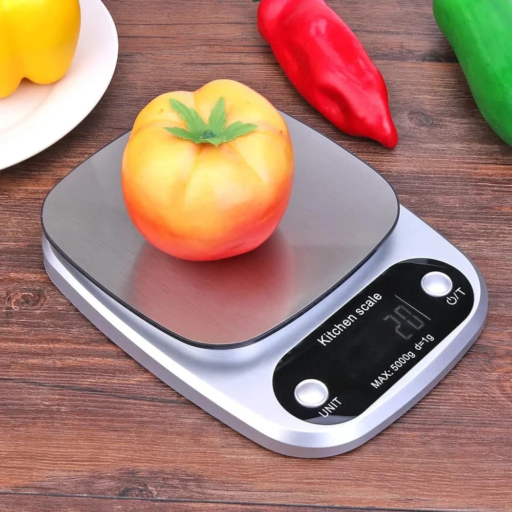 Digital Kitchen Scale 10kg Stainless Steel LCD Electronic Food Scale New Jewelry — image 2
