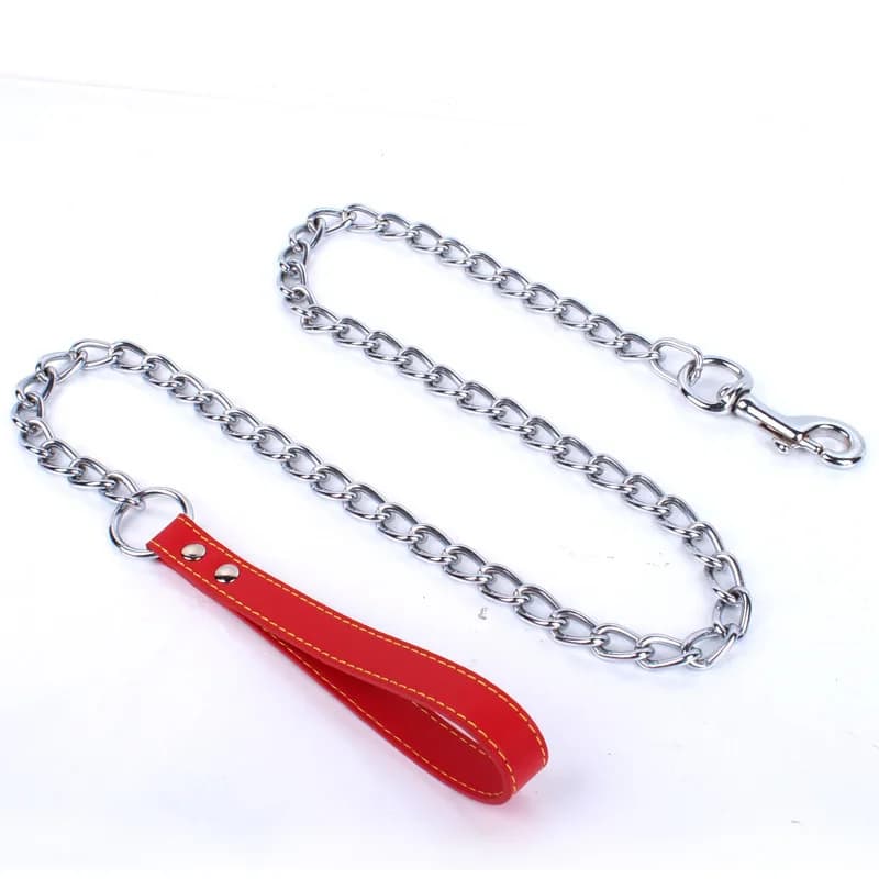 Premium Dog Slip Lead Adjustable Training Leash Rope with Chain Control — image 8
