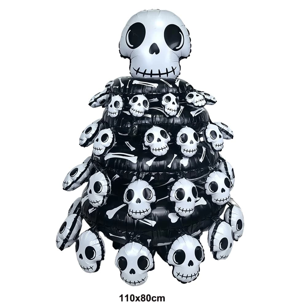 Halloween Foil Balloons Skeleton Pumpkin Ghost Skull Large Party Decorations UK — image 7