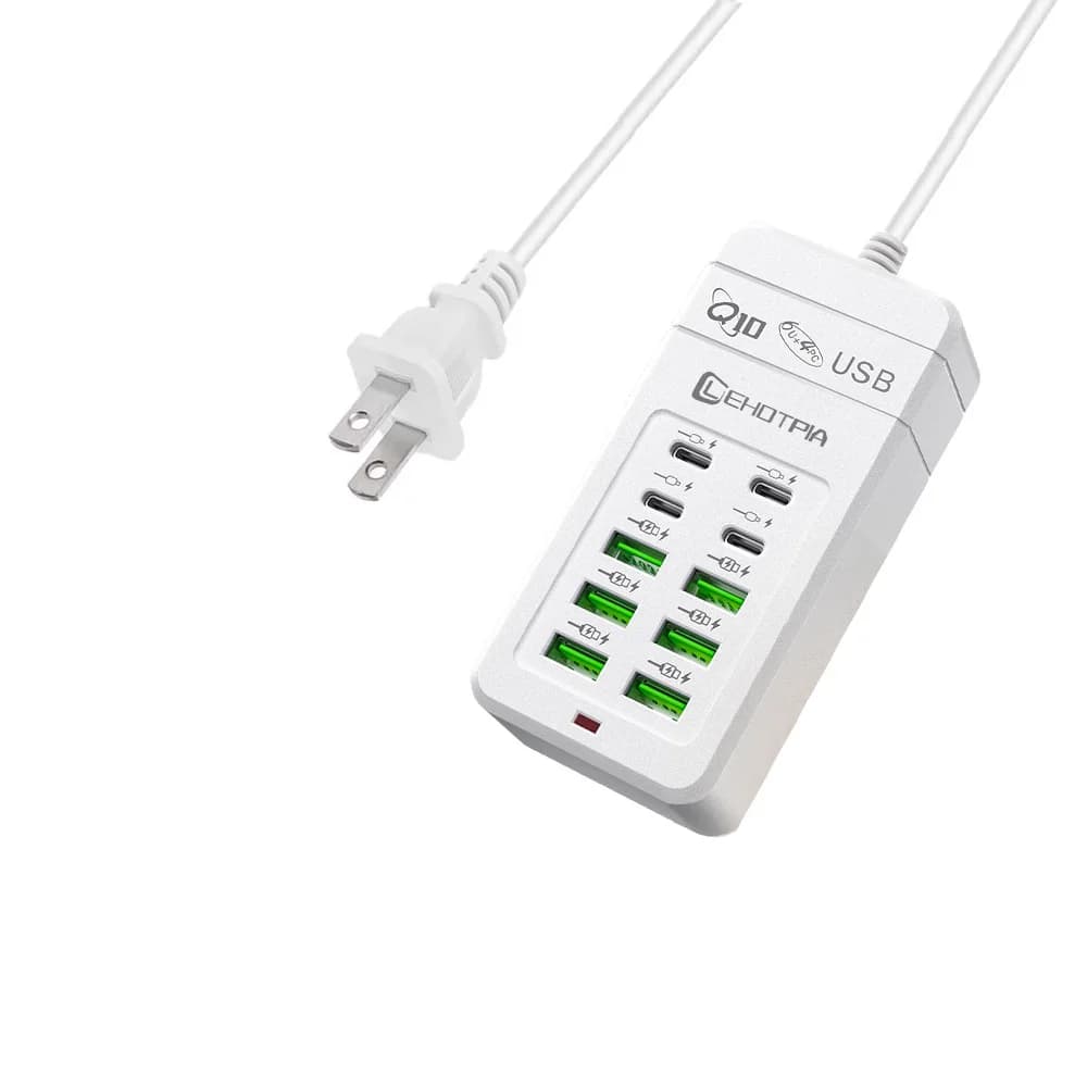 USB Charger Power Strip 6 USB-A 4 USB-C Ports with 1.2m Extension Cord — image 10