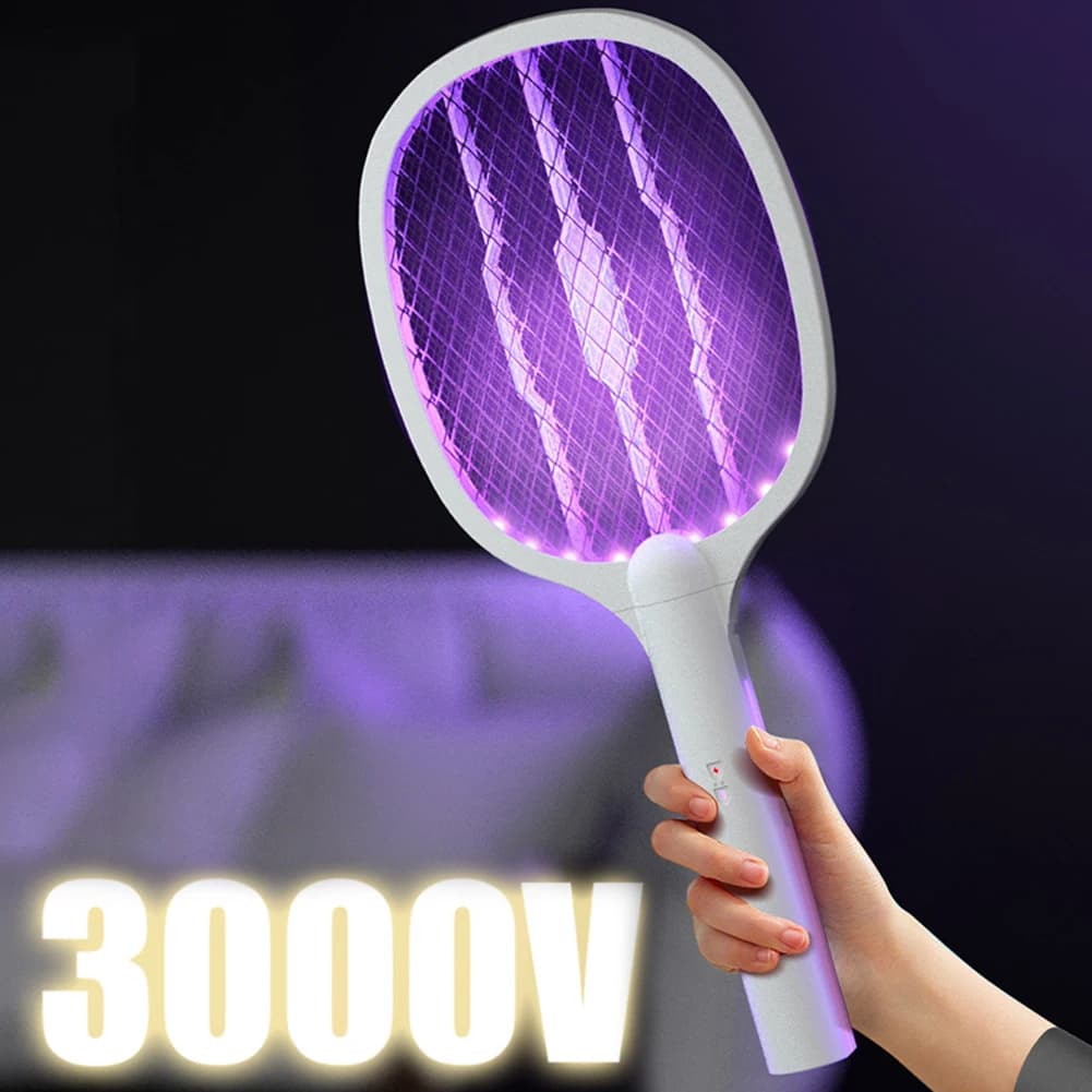 Electric Fly Swatter 3000V USB-C Rechargeable Bug Zapper Mosquito Trap — image 2