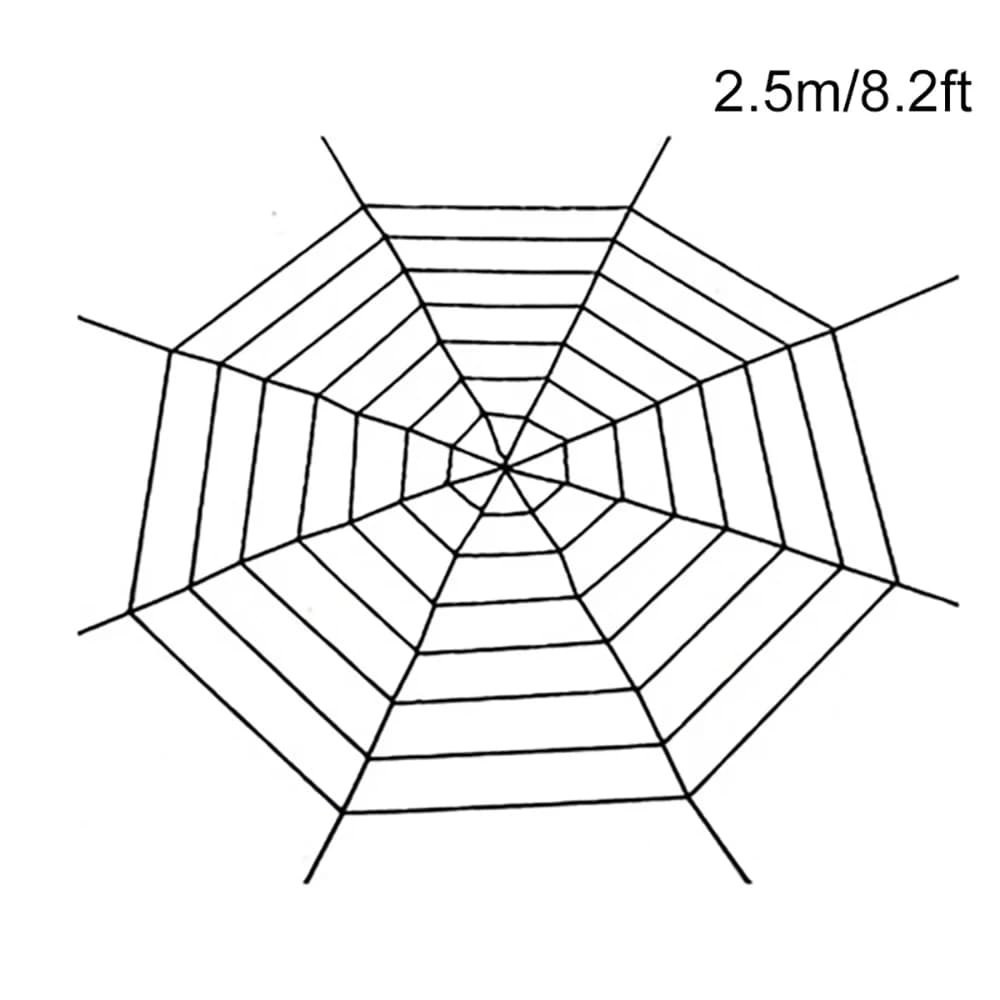 Halloween Giant Spider Web Black White Creepy Outdoor Yard Decoration Large — image 9