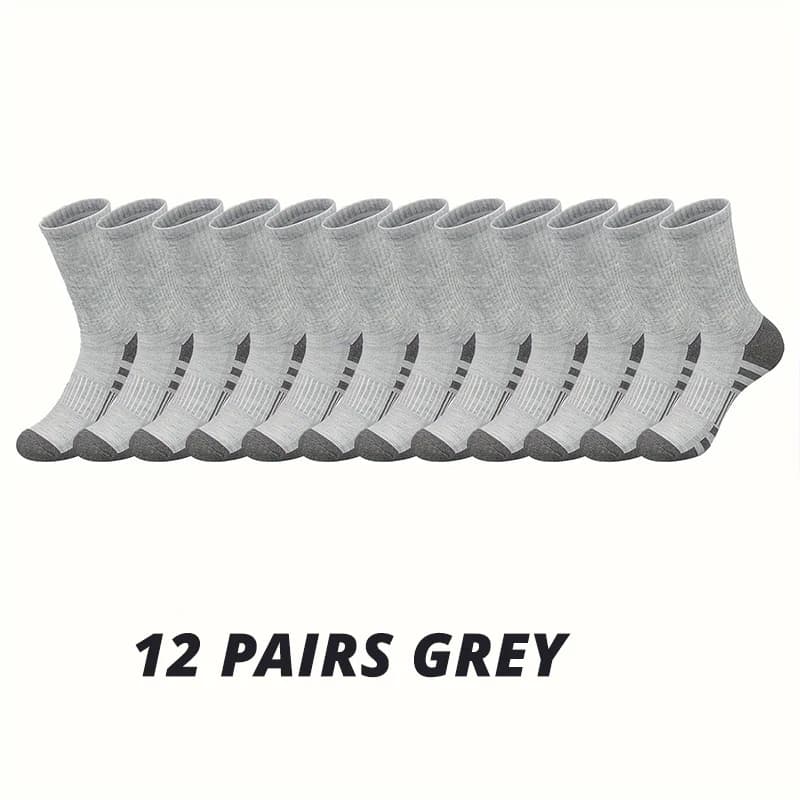 Men's Gym Socks 6/12 Pairs High Quality Soft Ground-Gripping New Outdoor Large U — image 14