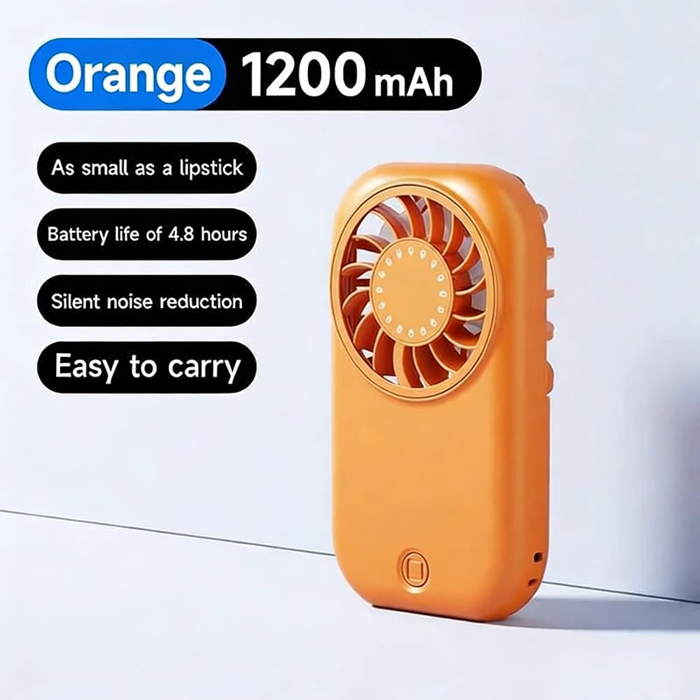 Handheld Mini Fan USB Rechargeable Portable Speed Adjustable New 1200mAh Small U — image 11