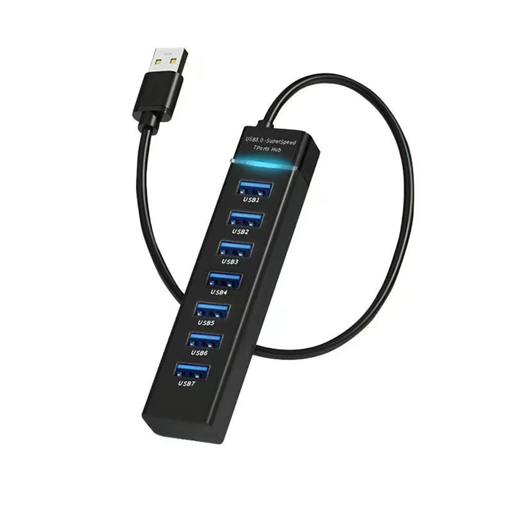 USB 3.0 2.0 Hub Cable Splitter Adapter with DC Power for Laptop Keyboard Disk — image 5