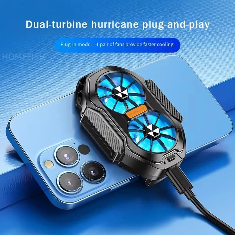 Mobile Phone Cooler Dual Fan New FS01 Cools 10 Seconds Wireless Battery 2025 For — image 7