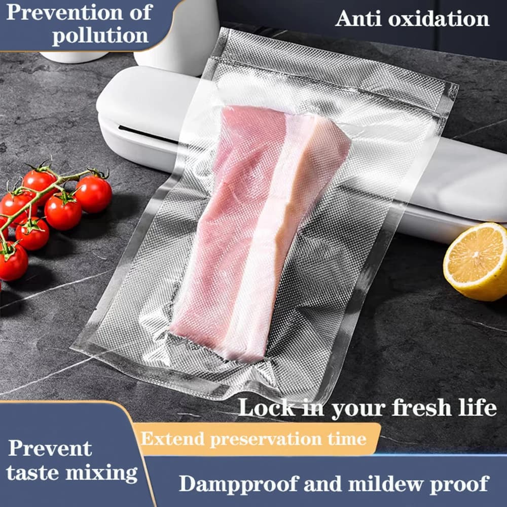 Reusable BPA-Free Vacuum Sealer Bags Roll 500cm Food Storage Bags — image 3