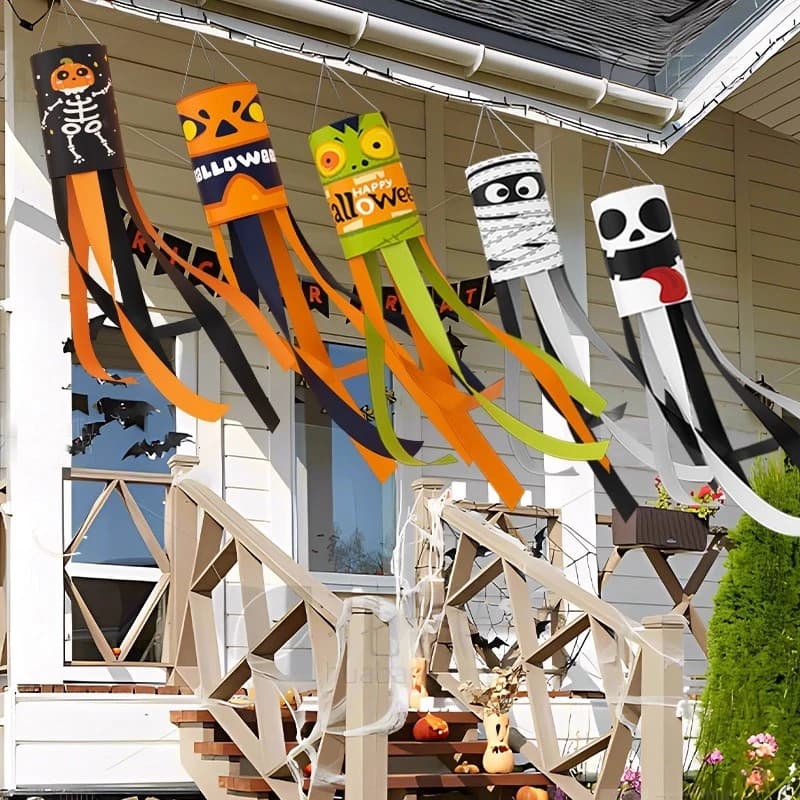 Halloween Ghost Hanging Flags Outdoor Decorations DIY Pendant Day of the Dead — image 24