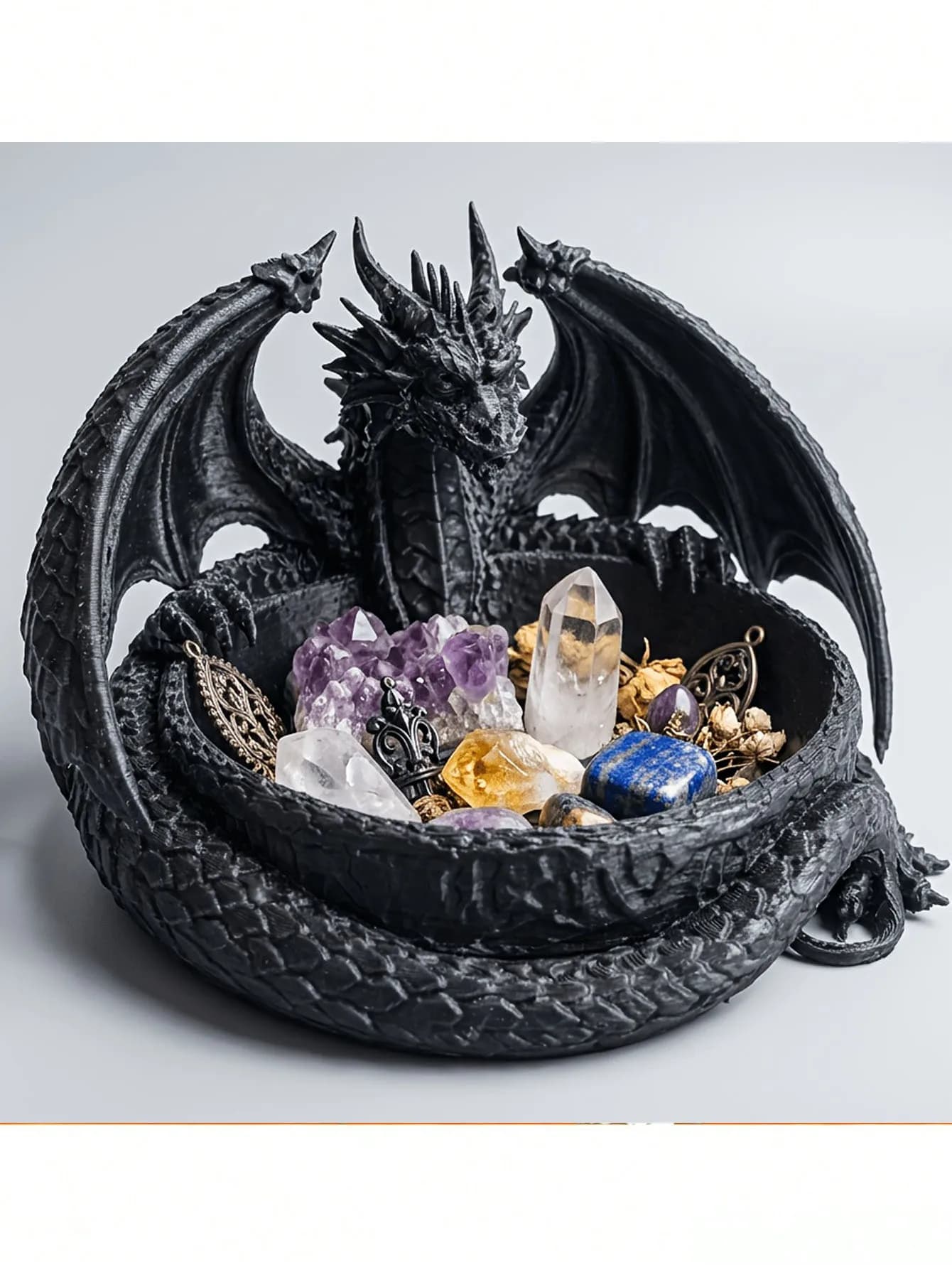 Dragon Storage Tray Gothic Fantasy Crystal Display Jewellery Ornament — image 3