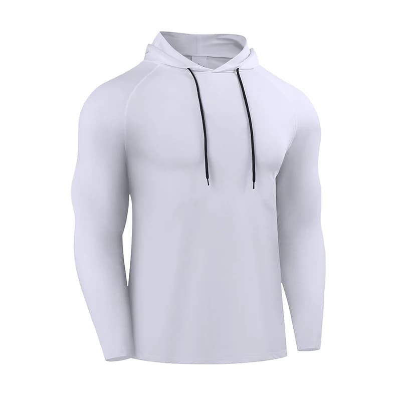 Men's Hooded Long Sleeve Gym Shirt Sportswear Running Fitness Casual Top — image 10