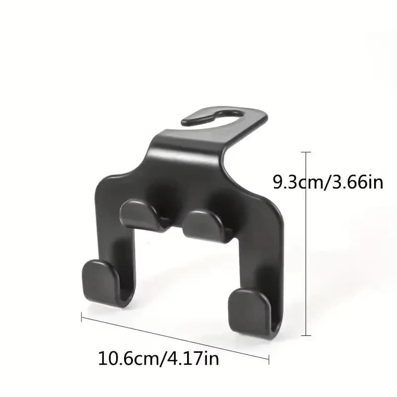 Car Seat Headrest Hook Hanger Multifunctional Backseat Organiser for Bags Clothes — image 6