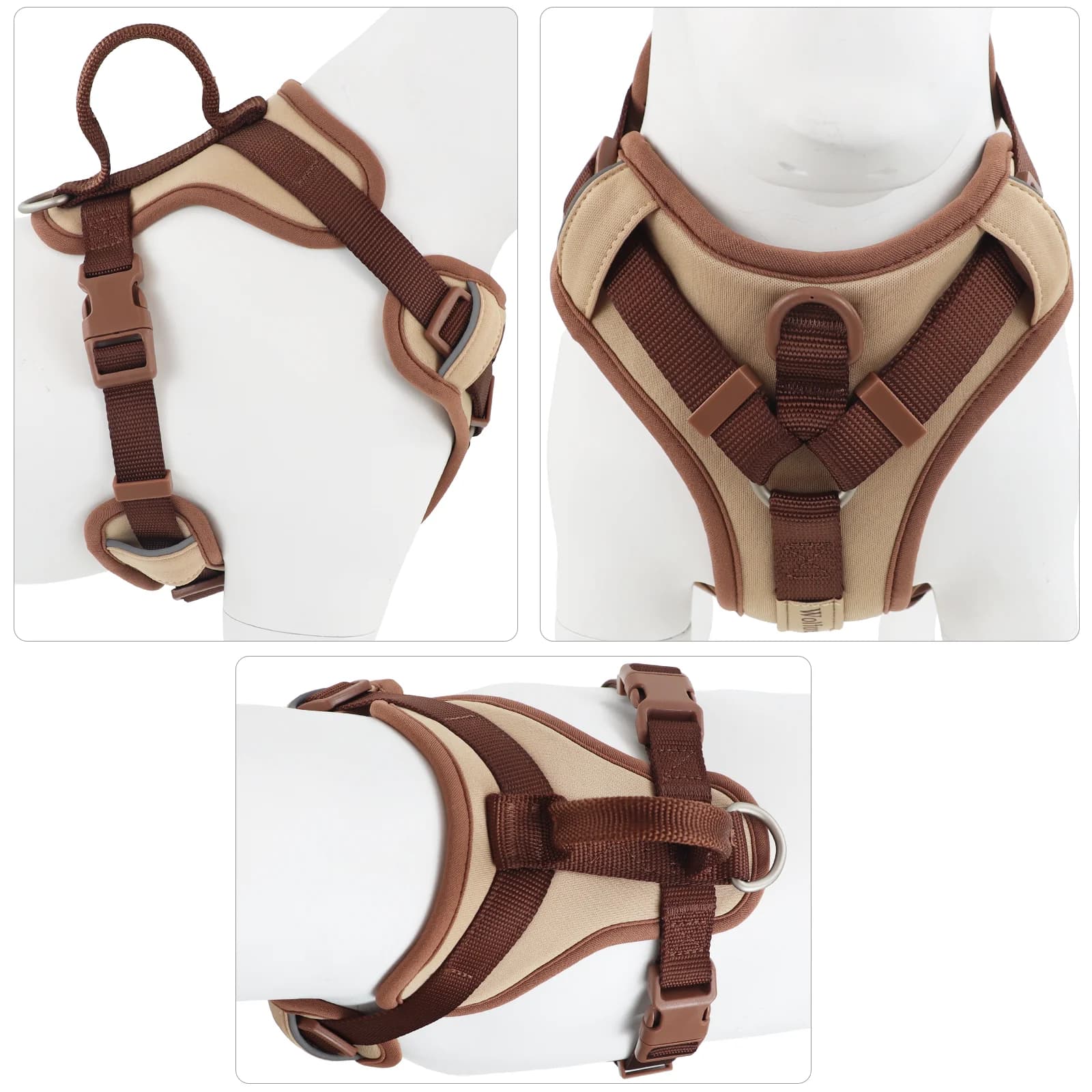 Dog Harness No Pull Adjustable Chest Strap Large Small S M L XL Chocolate UK — image 4