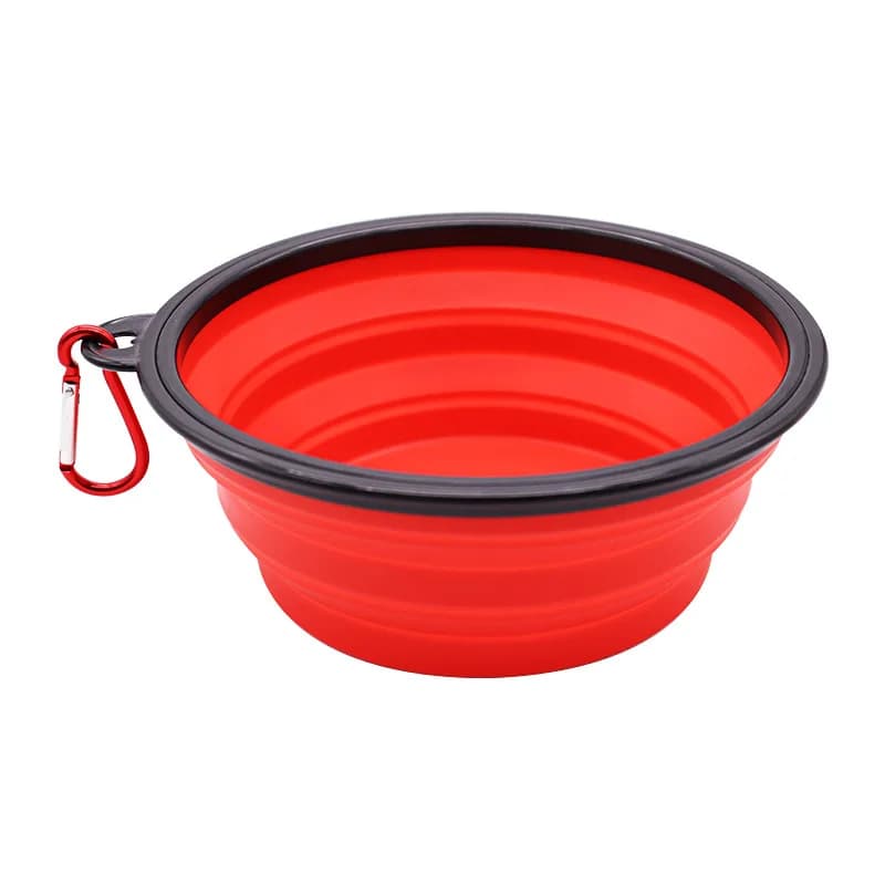 Pet Folding Silicone Bowl Collapsible Dog Food Water Travel Bowl Large Puppy — image 10
