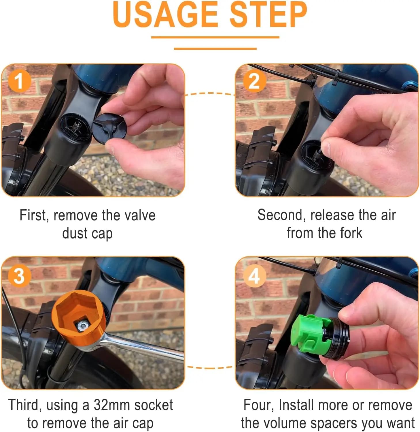 32mm Bike Fork Topcap Socket Tool Fox 36 38 40 3/8 Ratchet New Compatible Series — image 5