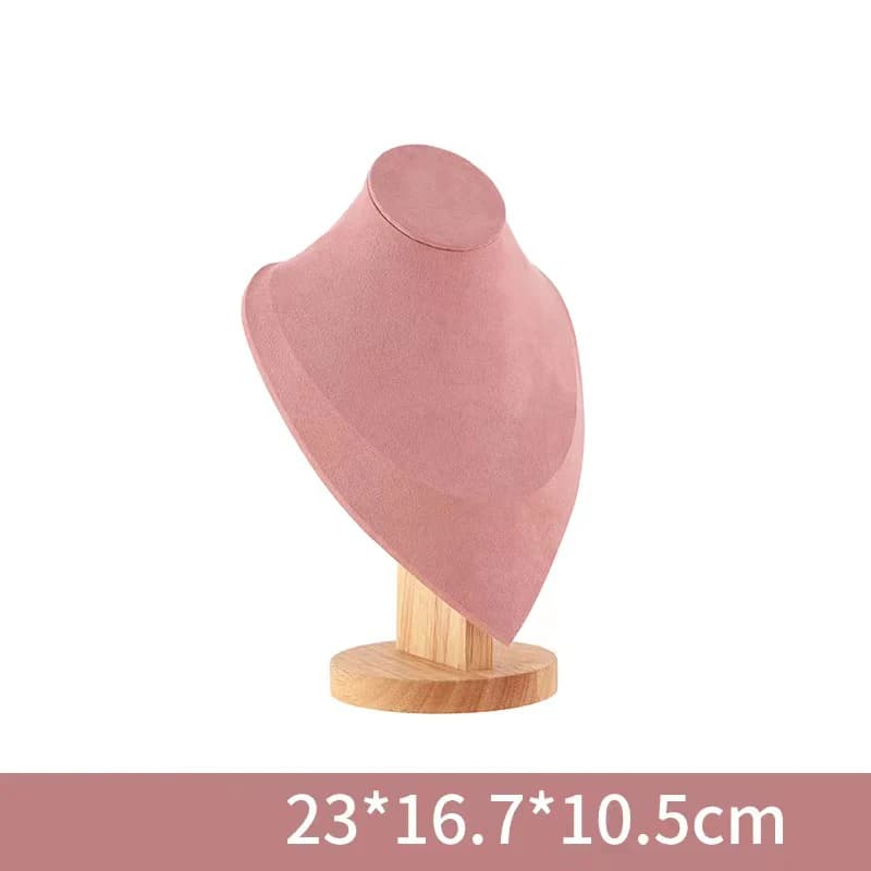 Wooden Mannequin Bust Necklace Display Stand Jewellery Holder — image 8