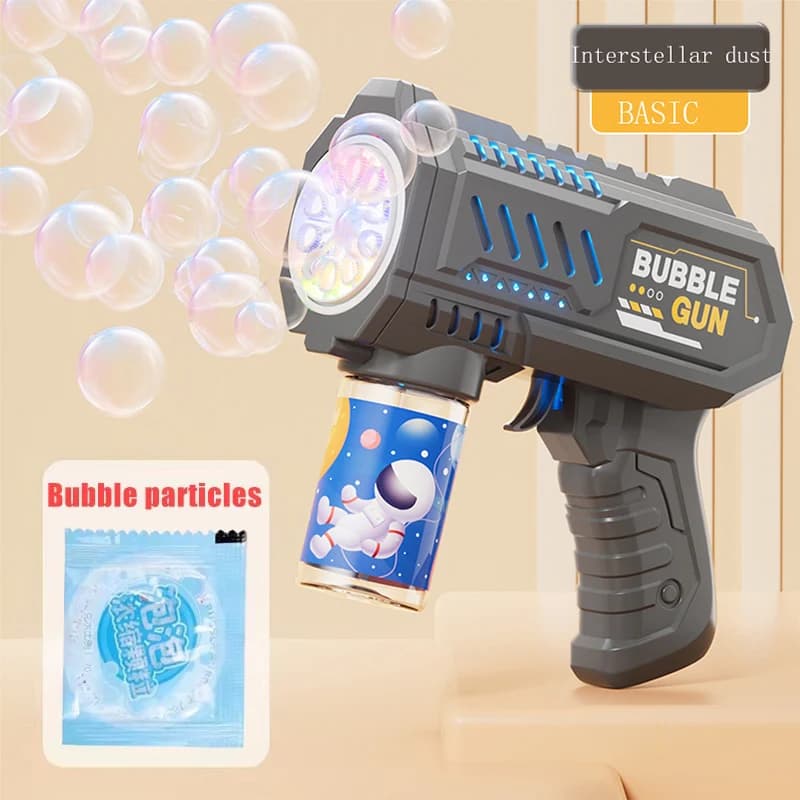Fully Automatic Bubble Gun Machine Blower Toy for Kids Beach Outdoor Rocket — image 11