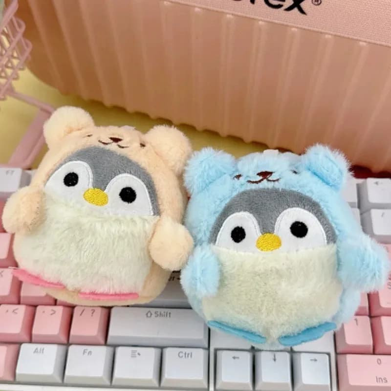 Cute Plush Penguin Keychain 8cm Stuffed Toy Key Ring Bag Charm Pendant 4 Colours — image 3