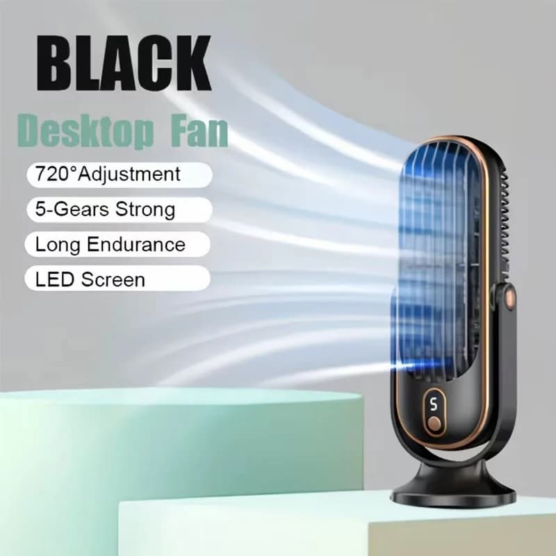 Portable USB Battery Fan Dual Motor Large Desk Office Travel Camping Outdoor Fan — image 9