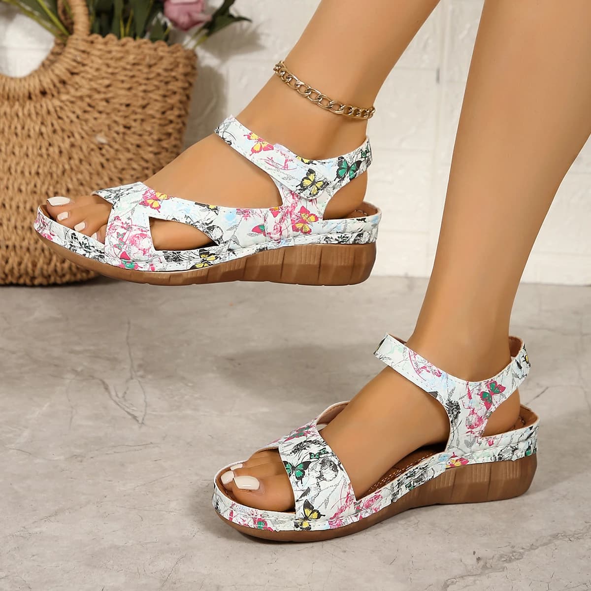 Women's Summer Wedge Sandals Slides Non-Slip Party Shoes Ladies — image 4