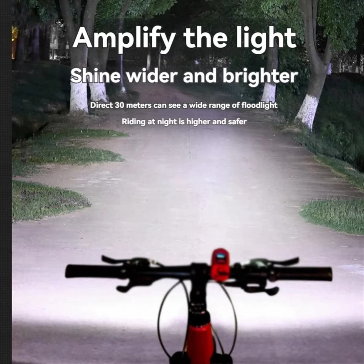 Electric Bike Horn Light Front Lamp Bell Mountain Bike Bicycle Accessories — image 2
