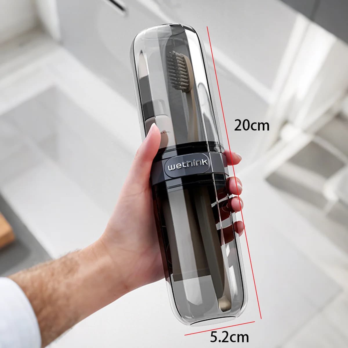Portable Toothbrush Toothpaste Holder Case Travel Camping Storage Box — image 8