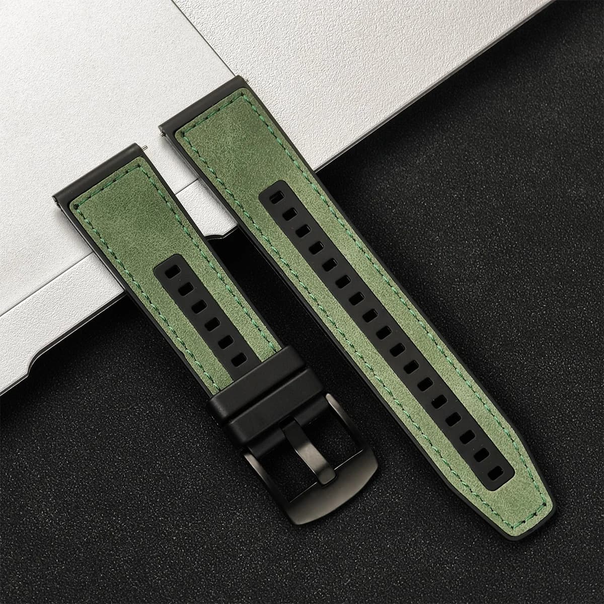 Leather Watch Strap 20mm 22mm Smartwatch Band Vintage 44mm — image 18
