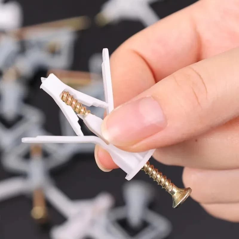 200 Pcs Drywall Anchors Expansion Plugs Self-Drilling Gypsum Board Wall Fixing UK — image 4